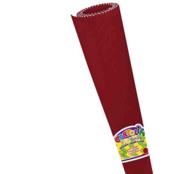 CARTON CORRUGADO CARTOLIN 50X70CM. ROJO C.25